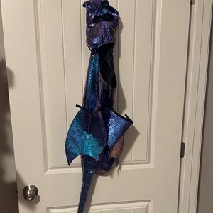 Iridescent Dragon pet dog costume medium to large